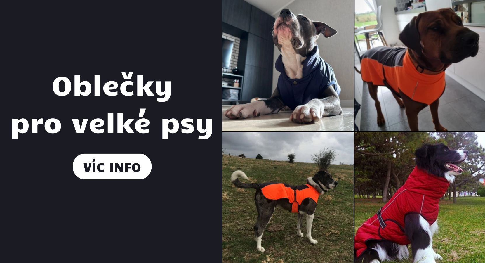 Oblečky pro velké psy