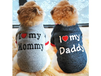 Tričko i love mommy daddy2
