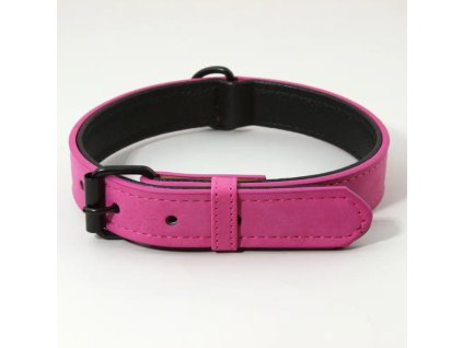 koženy obojok purple