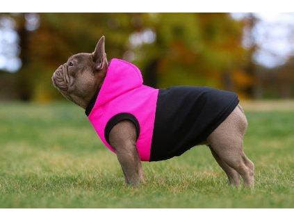 Nepromokavá softshellová bunda pro psa - Pink Volt