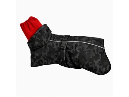 WANTED DOG Vodeodolný teplý zimní obleček pro psa s reflexními prvky, ručně šité oblečky pro psy - ARMY