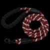 Nylonové kulaté vodítko pro psa s reflexními prvky červené