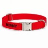 Obojek pro psa se jménem - červená