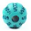 Hračka pro psa míček s pamlsky modrý