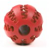Hračka pro psa míček s pamlsky červený