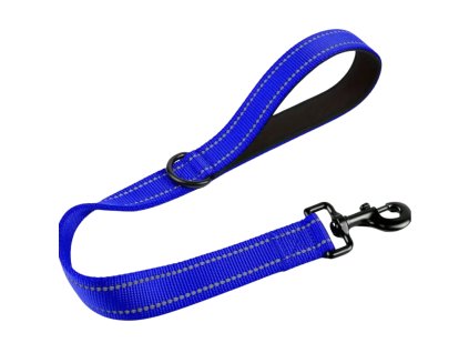 Krátké výcvikové vodítko pro psy s reflexními prvky 45cm černé 4