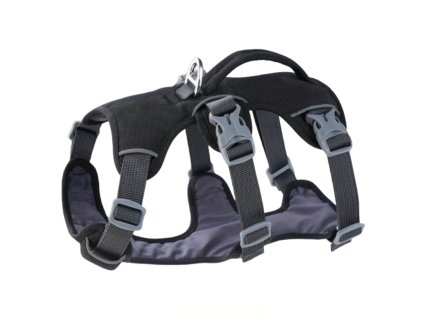 No-pull ergonomikus fényvisszaverő kutyahám – fekete