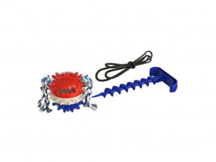 Preťahovadlo s loptou pre psa na záhradu