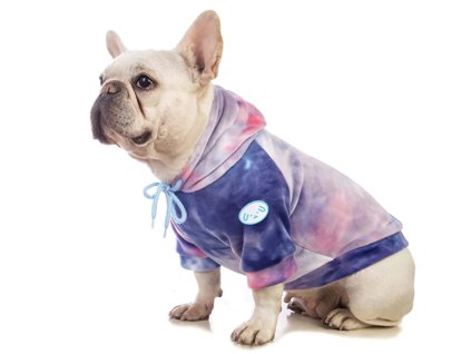 Mikina pre psa s kapucňou - Fialová