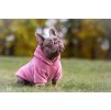 WANTED DOG Baránková mikina pre psa mikroplyš - PINK