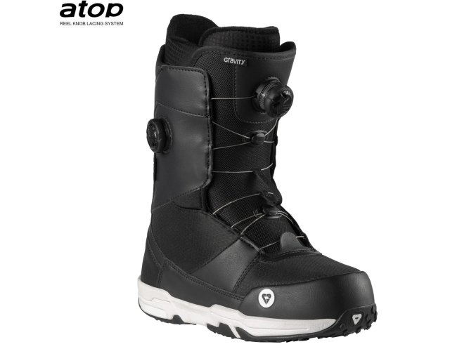 boty na snowboard gravity sage dual atop black white 9
