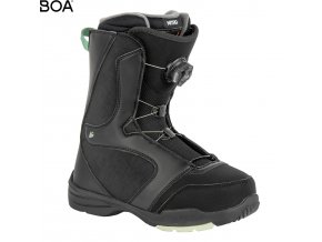 boty na snowboard nitro flora boa black mint