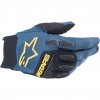 alpinestars freeride gloves dark navy sulphur yellow 1 1141317