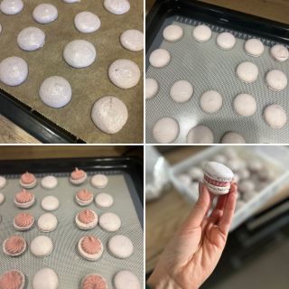 pořídila jsem si nový průmyslový stroj a proto, že mi tam zas něco nešlo, jsem si odskočila k pečení. Teď to všechno sním...