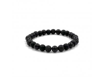 Lavovy naramek Black on Black