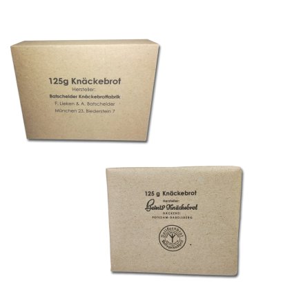 Knäckebrot Wehrmacht box and paper wrap