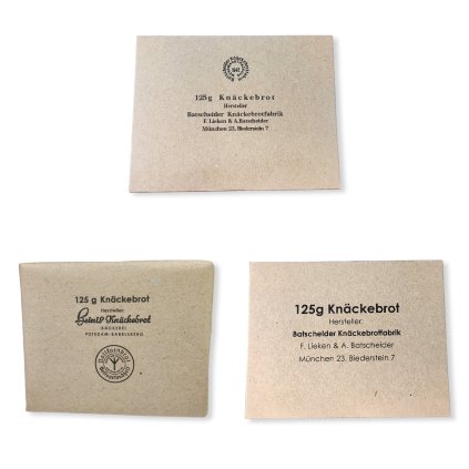 WW2 German wehrmacht packung knackebrot bread cold ration warcopy reproduction 1942 reenactor film props WWII boxes