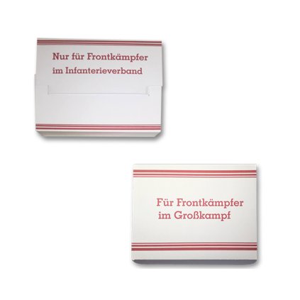 WW2 German front line rations box Grosskampf Infanterieverband