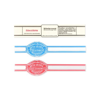 Sausage Wurst blockwurst schinkenwurst Schmaldarm label WW2 German WWII wehrmacht reenactment reenactor film props warcopy reproductions heeres paperwork ration food cold kitchen