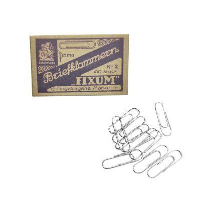 Briefklammern prima fixum paper clips WW2 German WWII wehrmacht reenactment reenactor film props warcopy reproductions heeres paperwork ration