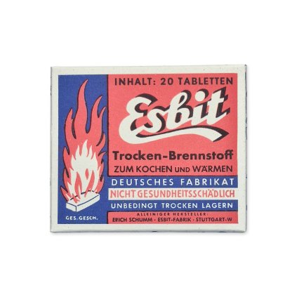 Esbit tabletten tablets fuel ww2 german warcopy wehrmacht reproduction reenactor film props cooker stove kochen field kitchen WWII