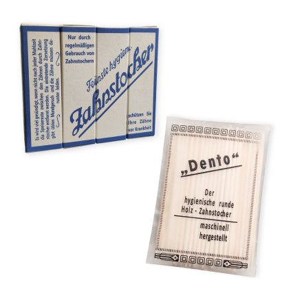 Dento and blue box toothpicks reproduction ww2 german wehrmacht personal items hygiene empty wwII