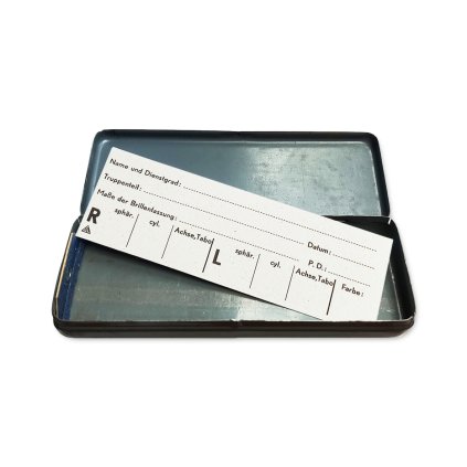 Wehrmacht Heeres Optical card WW2 Waffen SS reproduction Masken brille warcopy reenactor