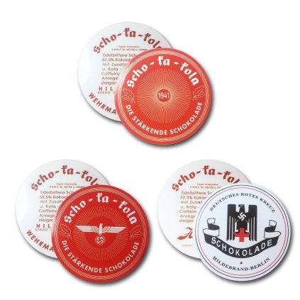WW2 Scho-ka-kola sticker set