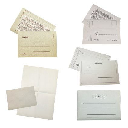Feldpost letter with calendar 1943 1945 civil post military mail reproduction letter war post personal items warcopy ww2 world war WWII