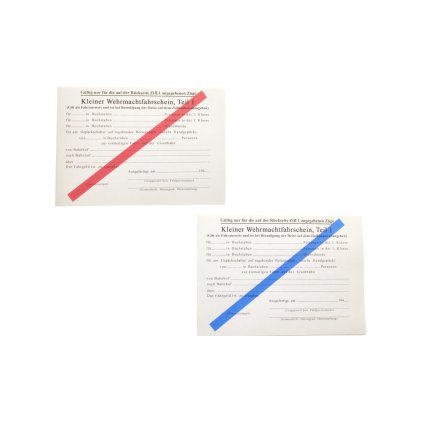 Train ticket WW2 German WWII wehrmacht reenactment reenactor film props warcopy reproductions heeres paperwork documents