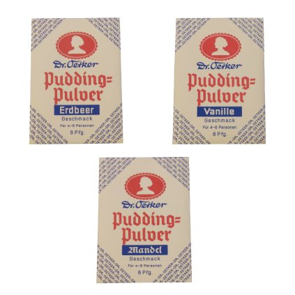 Dr. oetker pudding pulver powder WW2 German WWII wehrmacht reenactment reenactor film props warcopy reproductions heeres paperwork ration food field kitchen