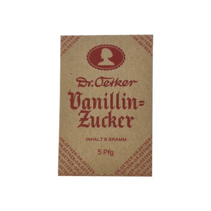 Dr. Oetker Vanillin zucker sugar baking reproduction WW2 food ration warcopy wehrmacht second world war