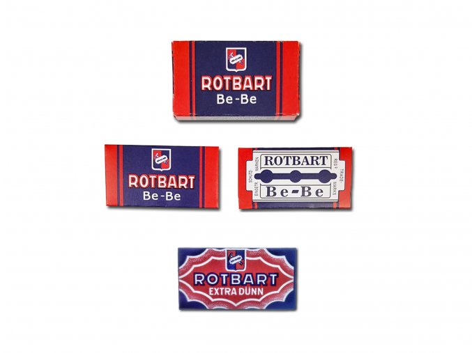 WW2 Rotbart German razor blades extra dunn bebe wehrmacht hygiene