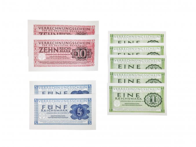 Salary soldat wehrmacht WW2 German banknotes reichsmark