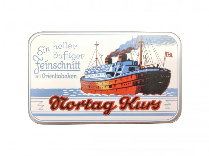 WW2 German tobacco metal tin nortag kurs