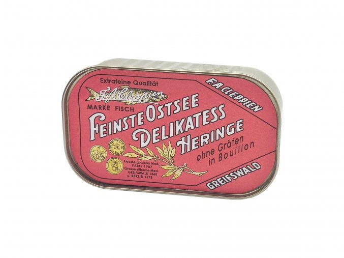 WW2 German fish tin can wehrmacht food ration label
