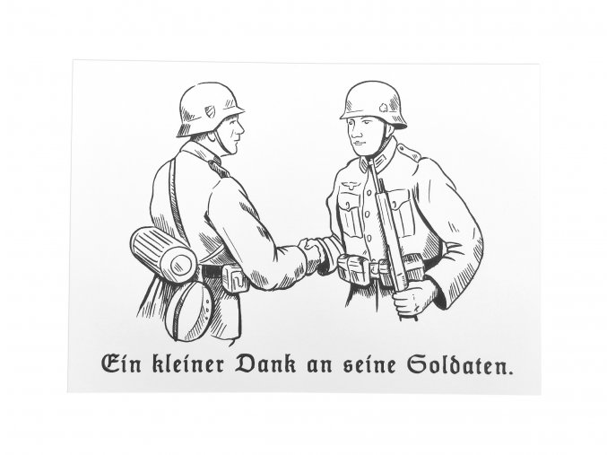 WWII Warcopy gift coupon geschenkkarte birthday wehrmacht