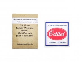 WW2 German reproduction warcopy condoms toiletry pocket litter odilei heeres wehrmacht