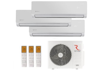 Klimatizacia Multisplit ROTENSO 3x ELIS WIFI 90m2 byt Silver 8kW