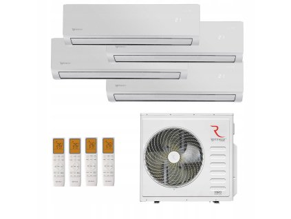 Klimatizacia Multisplit ROTENSO 4x ELIS WIFI 120m2 pre domacnost Silver 10kW