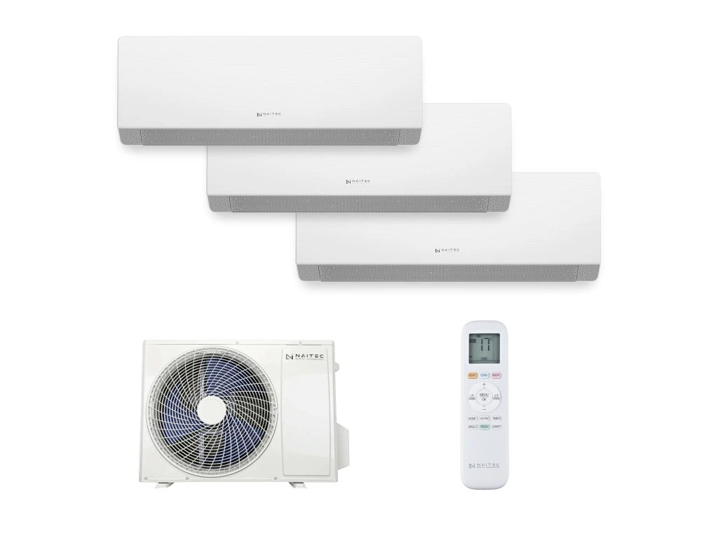 Naitec Multisplit 8 kW + 3x Naitec Sensitive Pro 3,5 kW