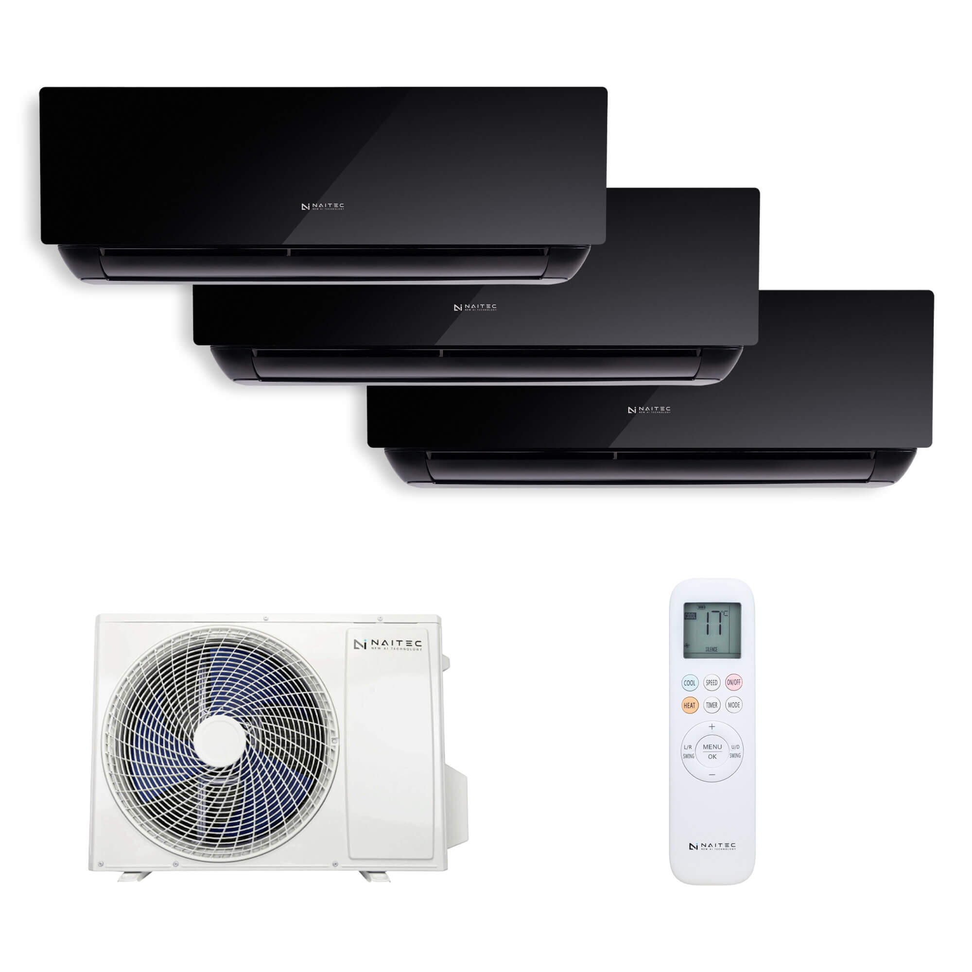 Naitec Multisplit - vonkajšia 8 kW + 3 x Naitec Onyx vnútorná 3,5 kW