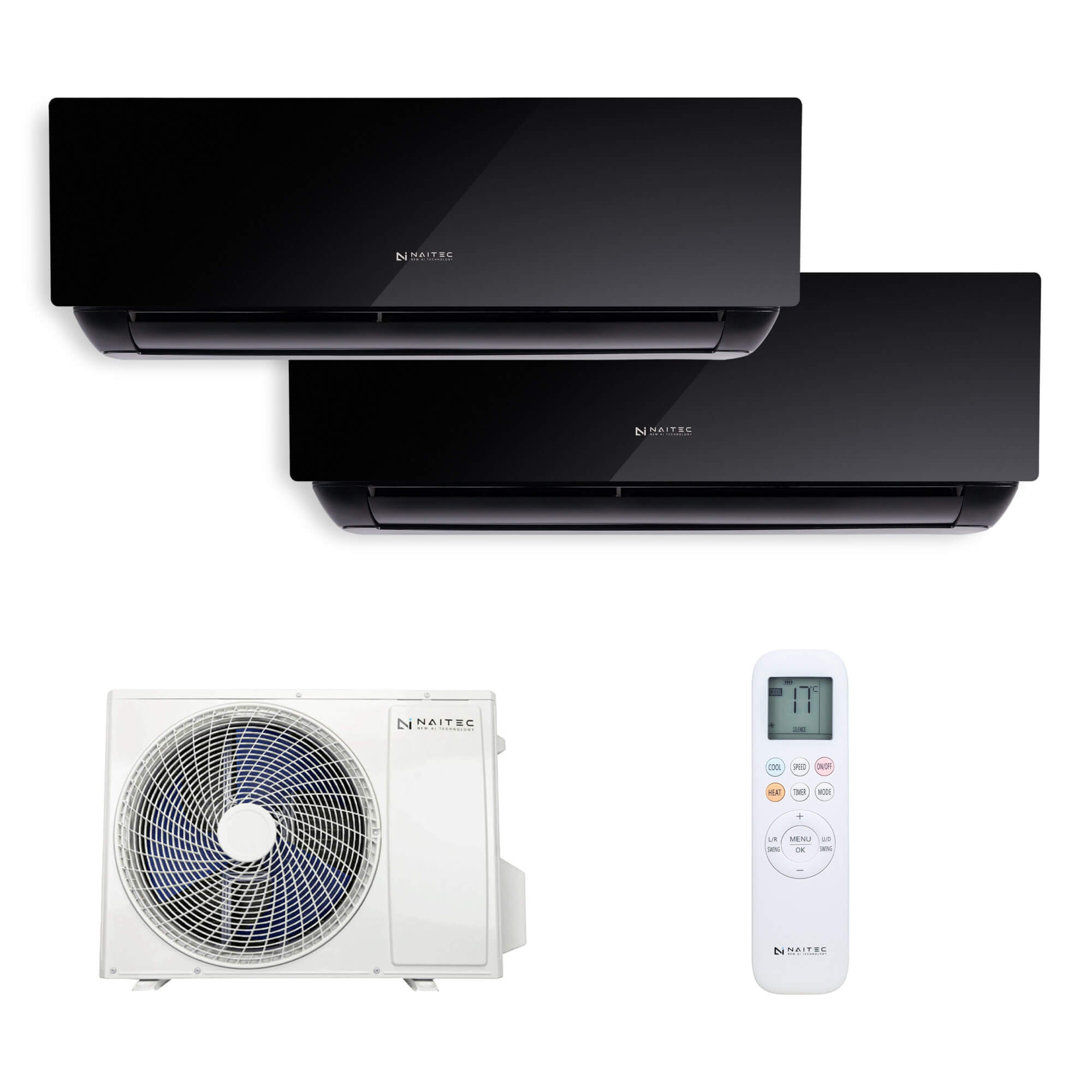 Naitec Multisplit - vonkajšia 5 kW + 2 x Naitec Onyx vnútorná 3,5 kW