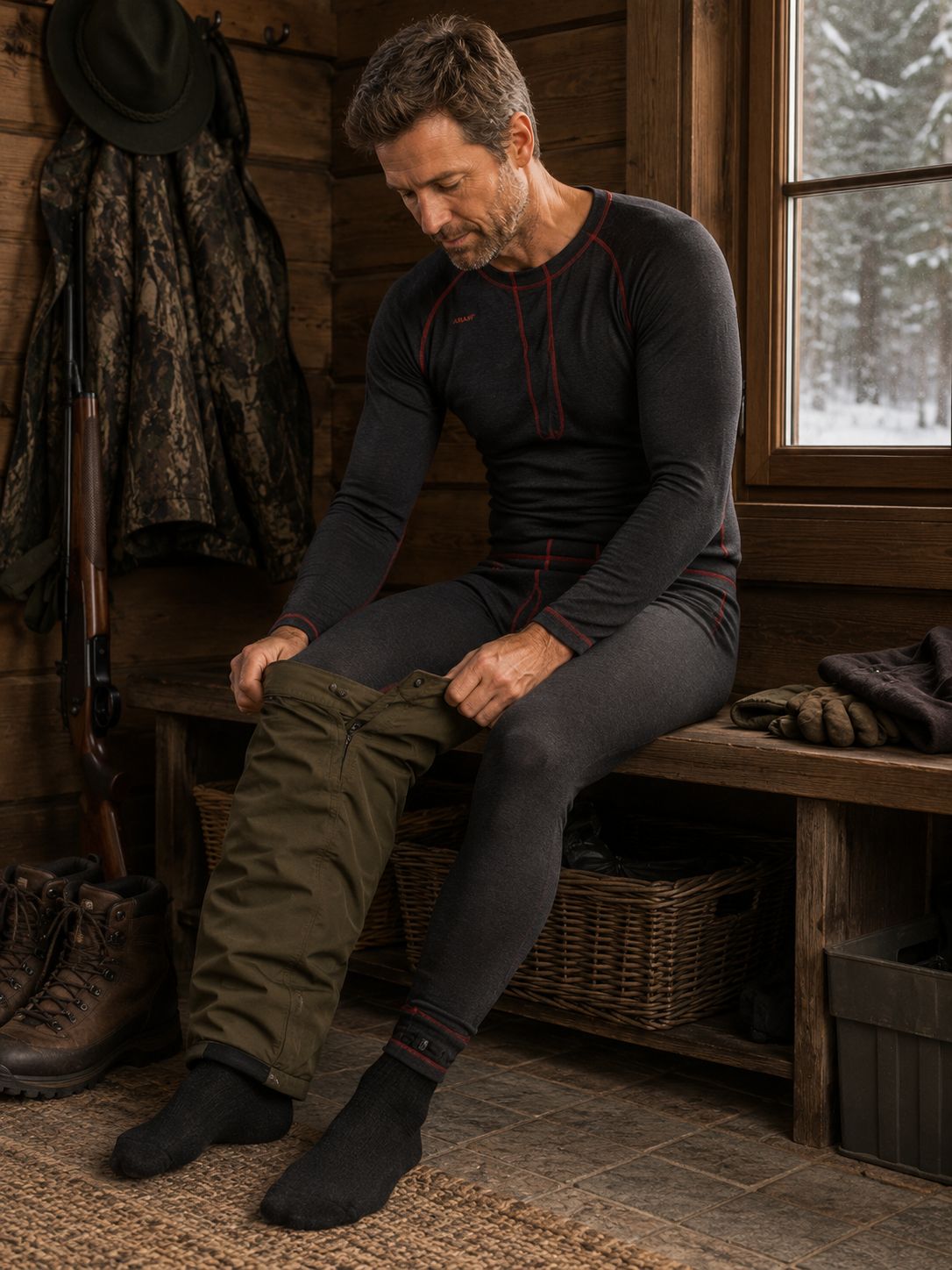 Afars spodky merino anthracitové