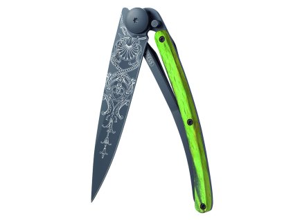 Deejo 1GB146 Black tattoo 37g, green beech, Versailles - 1