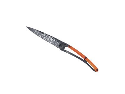 Deejo 1GB110 Street collection, black 37g, orange, Skate 2