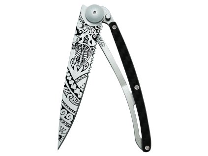 Deejo 1CC539 One hand 37g, titan, carbon fiber, Polynesian - 0