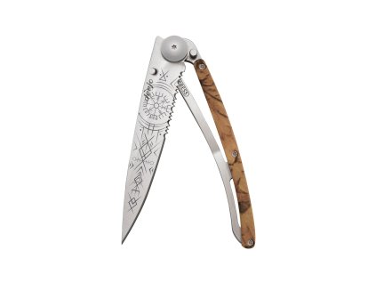 Deejo 1CC512 Tattoo Serration 37g,brown camo,Viking Vegvisir - 6