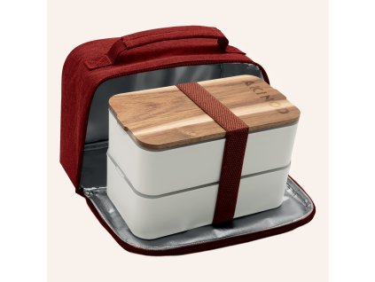 Akinod AKI000056 Bento+Lunchbag 11h58, White/Blue jeans - 1