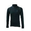 Duras Norbert mikina černá se zipem 100% merino vlna